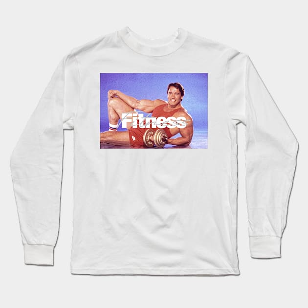 Fitness /// Schwarzenegger Long Sleeve T-Shirt by HectorVSAchille